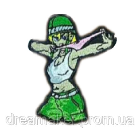 Шеврон вишитий Аніме дівчина з трусами (ВШ-877-13)