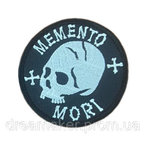 Шеврон Череп "Memento Mori" Помни о смерти  (вш-1585-2)