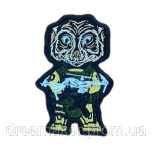 Шеврон тигр оператор дрону у військовому екіпіруванні вишивка ЗСУ (ВШ-1006)