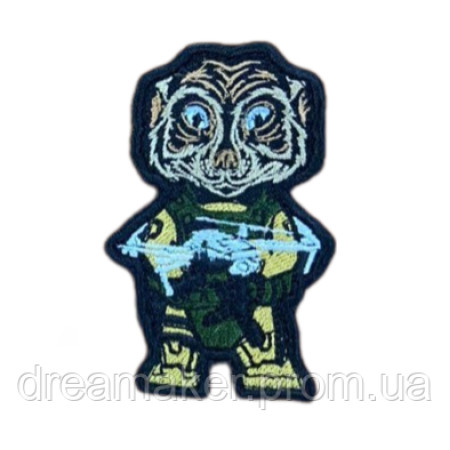 Шеврон тигр оператор дрона в военной экипировке вышивка ВСУ (вш-1006)