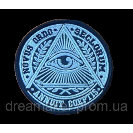 Шеврон Всевидяче око God Eye Annuit Coeptis novus ordo seclorum