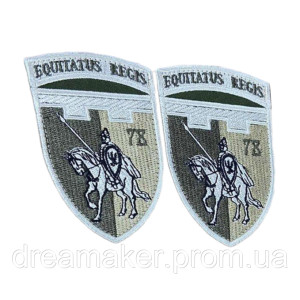 Шеврон 78 окремий батальйон ТРО "Equitatus regis" ЗСУ (AN-12-1571-2)