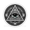 Шеврон Всевидящий глаз God Eye Annuit Coeptis novus ordo seclorum All seeing eye Illuminaty (AN-12-394-14)
