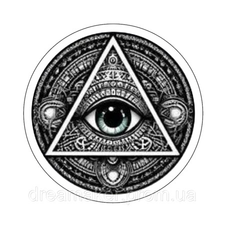 Шеврон Всевидящий глаз God Eye Annuit Coeptis novus ordo seclorum All seeing eye Illuminaty (AN-12-394-14)