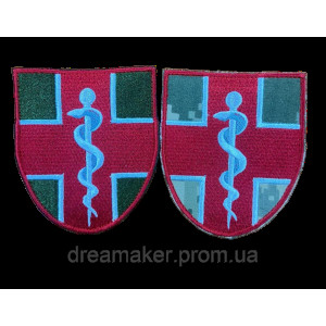 Шеврон вышитый Медик ВСУ Красный крест (ВШ-877-101)