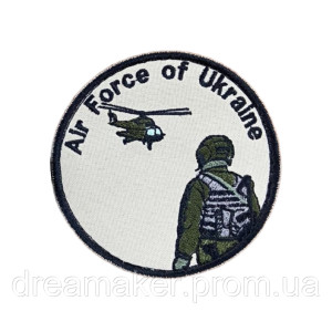 Шеврон Военно-воздушные силы Украины "Air Force of Ukraine" вышивка (вш-1049)
