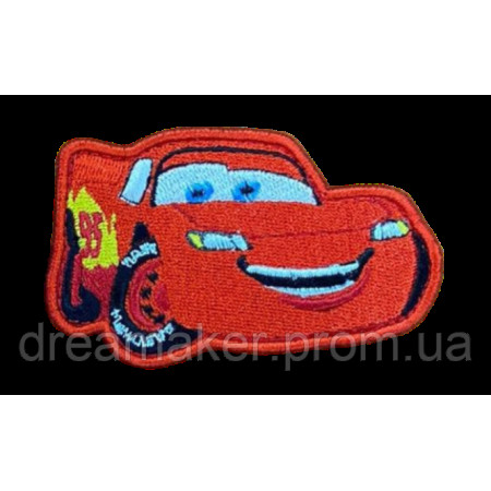 Шеврон вышитый Мультфильм Тачки персонаж Молния Маккуин (ВШ-877-143)