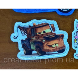 Шеврон вышитый Мультфильм Тачки персонаж Молния Маккуин (ВШ-877-143). Photo 2