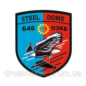 Шеврон 646 отдельный зенитно-пулеметный батальон 646 ОЗКБ Steel Dome Стальной купол (AN-12-1397-6). Photo 2
