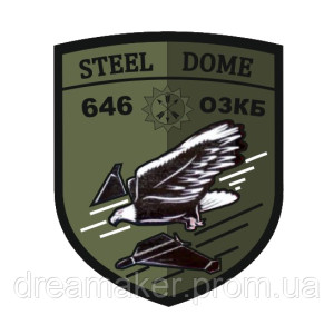Шеврон 646 отдельный зенитно-пулеметный батальон 646 ОЗКБ Steel Dome Стальной купол (AN-12-1397-8). Photo 3