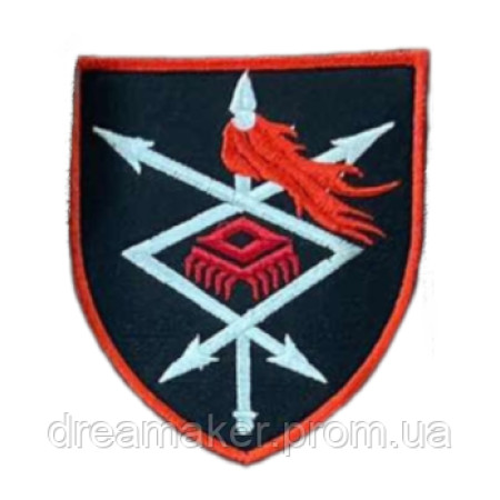 Шеврон вышитый командования войск связи и кибербезопасности (ВШ-877-201)