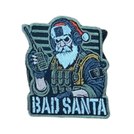 Шеврон вышитый Плохой Санта (Bad Santa)  (ВШ-877-253)