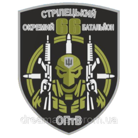 Шеврон 66 Отдельный стрелецкий батальон (66 ОСБ)  (AN-12-231-61)