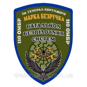 Шеврон Батальон беспилотных систем 110й ОМБР  (AN-12-231-69)