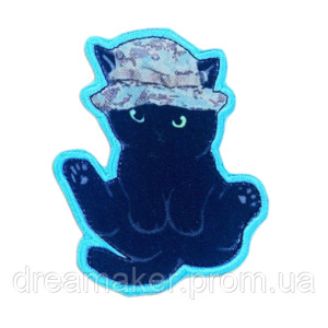 Шевроны с изображением черного кота, "Черный кот"  (AN-12-231-79)