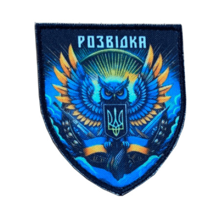 Шеврон Разведка ВСУ с изображением совы   (AN-12-231-118)