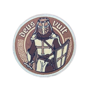 Шеврон с изображением крестоносца “Deus Vult” (Этого хочет Бог) ВСУ (AN-12-1734)