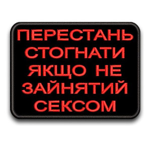 Шеврон с надписью «Высокое сексуальное напряжение» (AN-12-231-151). Photo 3