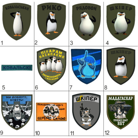 Шеврон Пингвины Мадагаскара (AN-877-293-2)