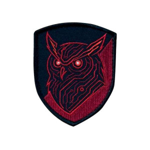 Шеврон вышитый с изображением совы (ВШ-877-361)