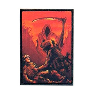 Шеврон вишитий медик Воїн ЗСУ проти смерті з косою (ВШ-877-398)