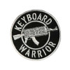 Шеврон вышитый с надписью «Keyboard warrior (Клавиатурный воин)». Шевроны на заказ. Шевроны на липучке (ВШ-877-464)
