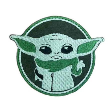 Шеврон вышитый Baby Yoda (Малыш Йода). Шевроны на заказ. Шевроны на липучке (ВШ-877-494)