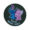 Шеврон вышитый Stitch (Стич): Ohana means family. Шевроны на заказ. Шевроны на липучке (ВШ-877-503)