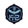 Шеврон вышитый К-2 (20-я отдельная бригада беспилотных систем). Шевроны на заказ. Шевроны на липучке (ВШ-877-517)