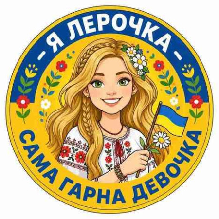 Шеврон с надписью «Я Лерочка, самая хорошая девочка». Шевроны на заказ Шевроны на липучке (AN-12-231-273)