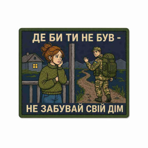 Шеврон з написом 