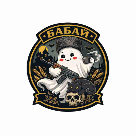 Шеврон Бабай-Призрак. Шевроны на заказ Шевроны на липучке (AN-12-231-338)