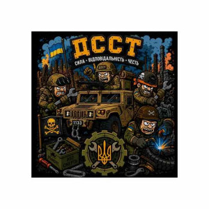 Шеврон ДССТ (Державна спеціалізована служба транспорту). Шеврони на замовлення Шеврони на липучці (AN-12-231-345)