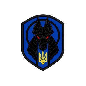Шеврон с изображением Анубиса. Шевроны на заказ. Шевроны на липучке (AN-12-231-395)