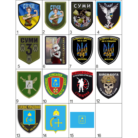 Шеврон город Сумы Подборка (AN-12-232-41)